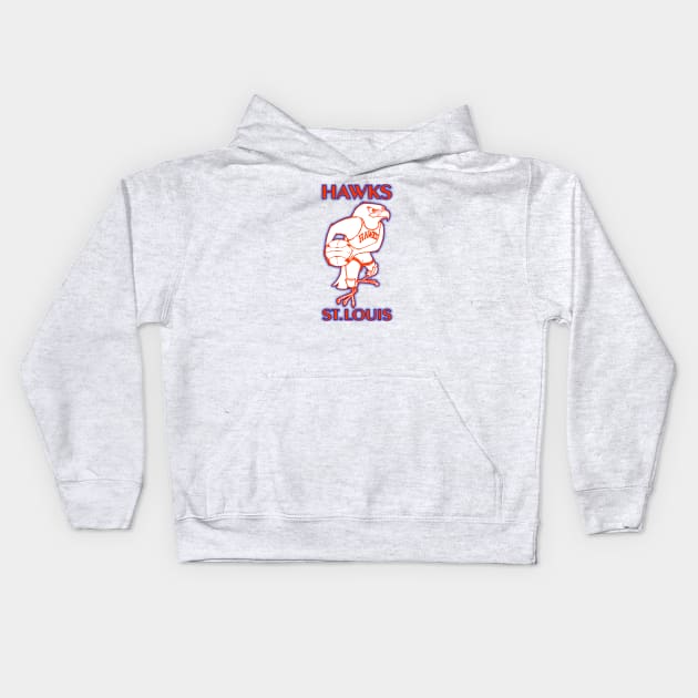 Defunct St. Louis Hawks Basketball Kids Hoodie by LocalZonly